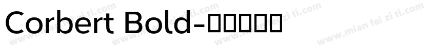 Corbert Bold字体转换